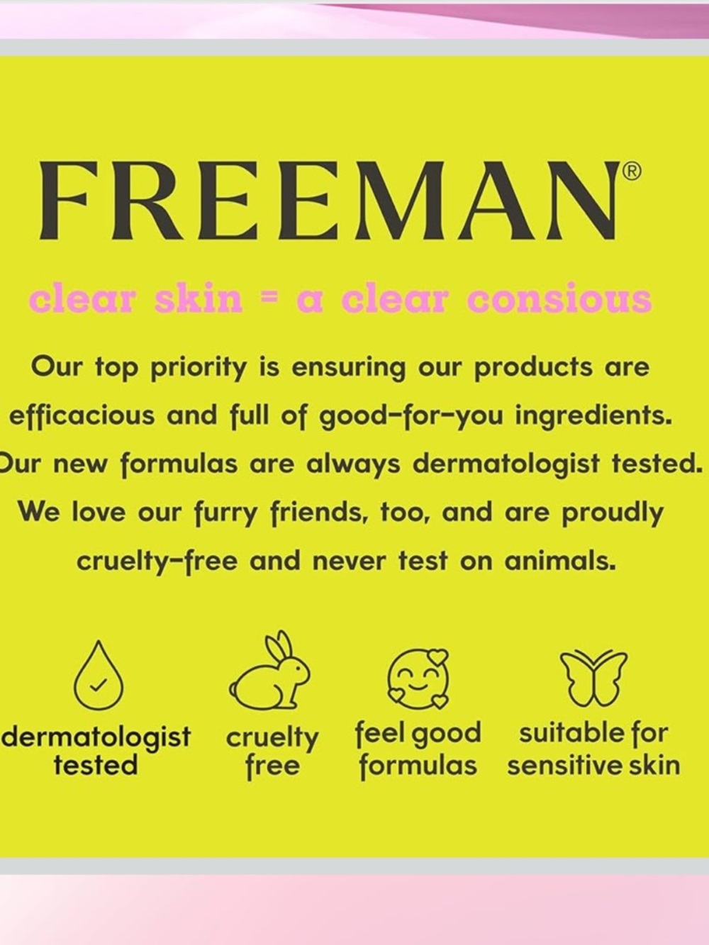 FREEMAN Love to Mask Skincare Set - Pink Rejuvenating Face Mask - Picture 4 of 5